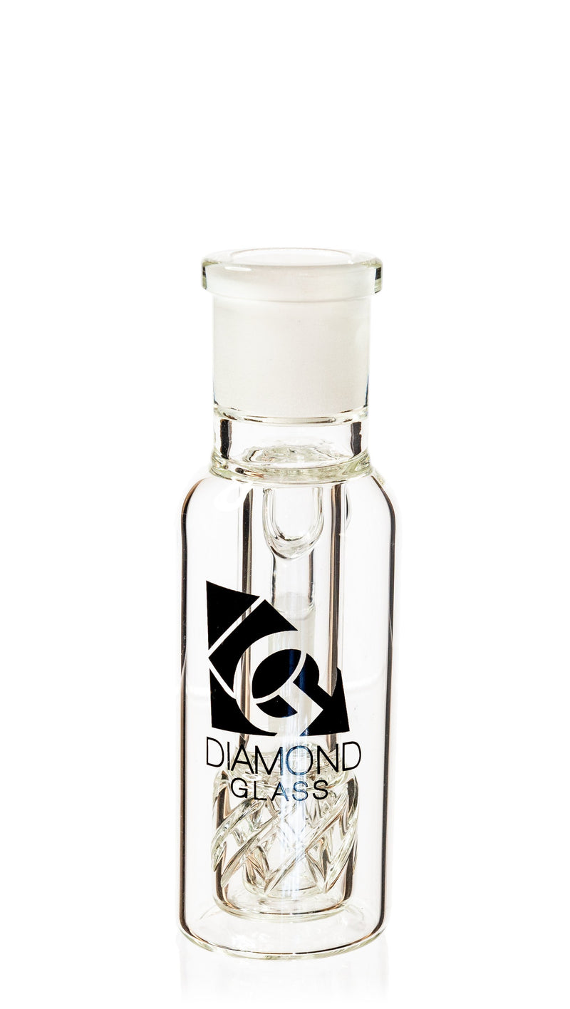 Ash Catcher w/ 18mm Joint, 90˚ Angle, Reti Perc, by Diamond Glass - Bat Kountry