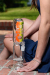 12" Straight Tube Bong w/ Honeycomb Perc, by Biohazard - Bat Kountry