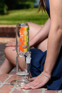 12" Straight Tube Bong w/ Honeycomb Perc, by Biohazard - Bat Kountry