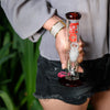 8" Straight Tube Bong w/ Ice Pinch, by Biohazard - Bat Kountry