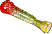 Rasta Glass Chillum - Bat Kountry