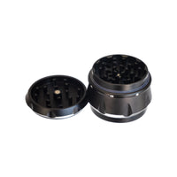 Grinder, Dimpled Aluminum 4-Piece 3-Level 2.5", by Chromium Crusher - Bat Kountry