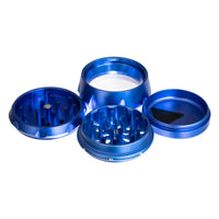 Grinder, Dimpled Aluminum 4-Piece 3-Level 2.5", by Chromium Crusher - Bat Kountry