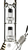 14" Beaker Bong w/ Double Showerhead Perc, by Crystal Glass - Bat Kountry