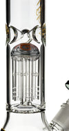 12" Beaker Bong w/ single tree reversal perc, by Crystal Glass - Bat Kountry