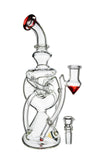 9" Wu-Cycler Rig, by Diamond Glass (free banger included) - Bat Kountry