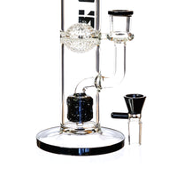 16" Highlife Straight Tube Bong w/ Sponge Perc, by ICON Glass - Bat Kountry