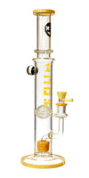 16" Highlife Straight Tube Bong w/ Sponge Perc, by ICON Glass - Bat Kountry