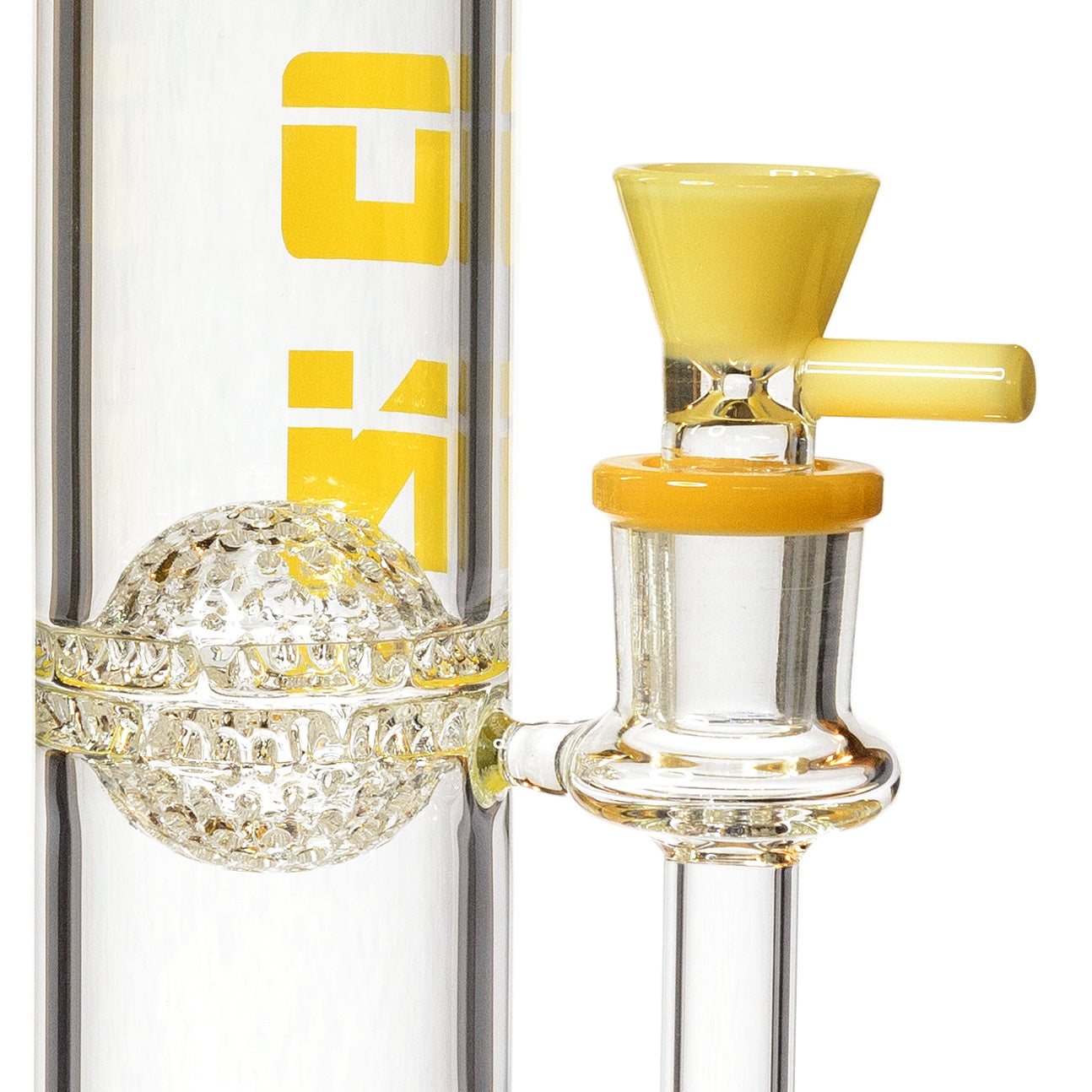 16" Highlife Straight Tube Bong w/ Sponge Perc, by ICON Glass - Bat Kountry