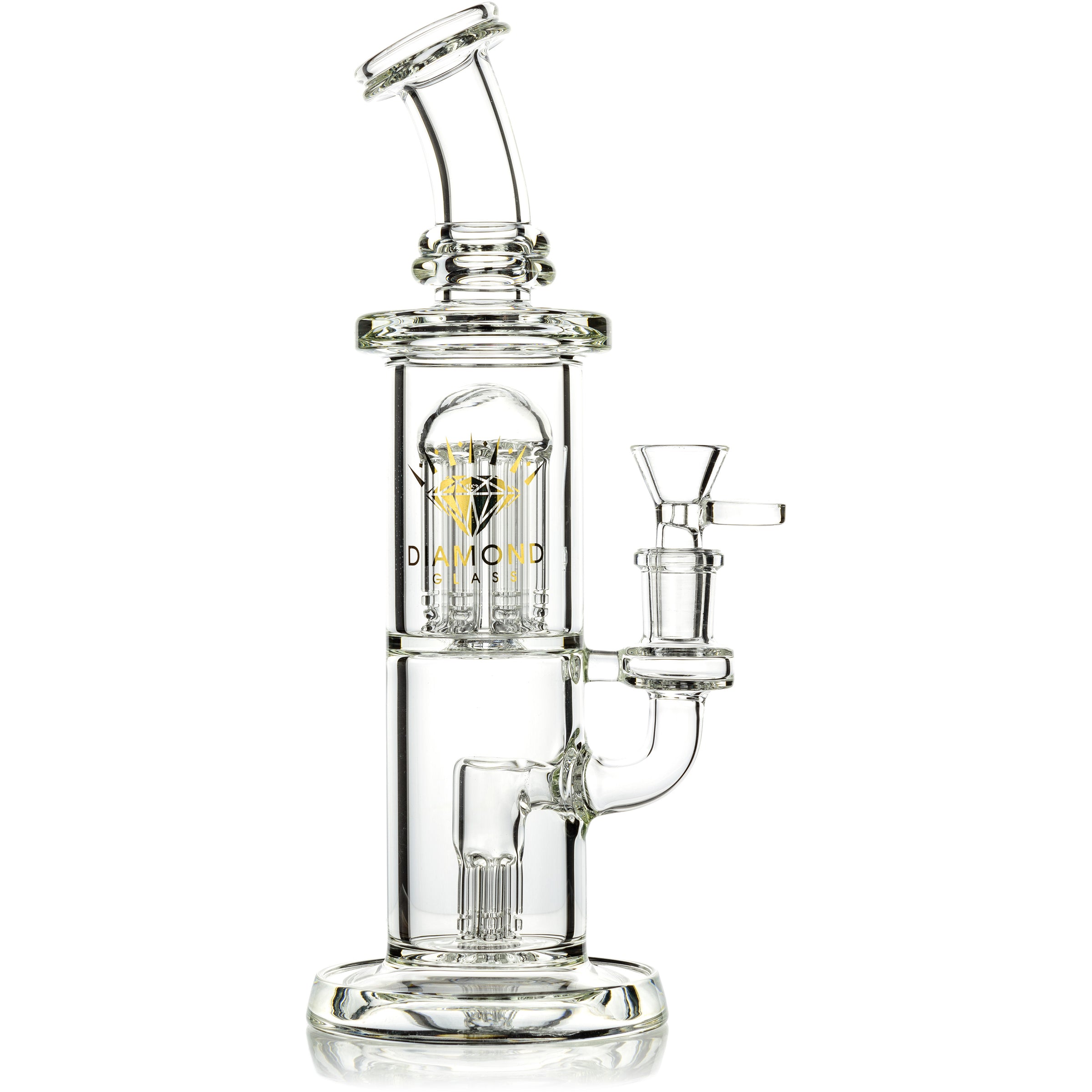 11" Diamond Trophy Rig with double tree percs, by Diamond Glass (free banger included) - Bat Kountry