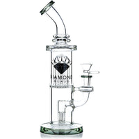 11" Diamond Trophy Rig with double tree percs, by Diamond Glass (free banger included) - Bat Kountry