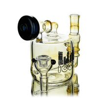 5" Cylinder Rig w/ Inline Diffuser, by Icon Glass (free banger included) - Bat Kountry