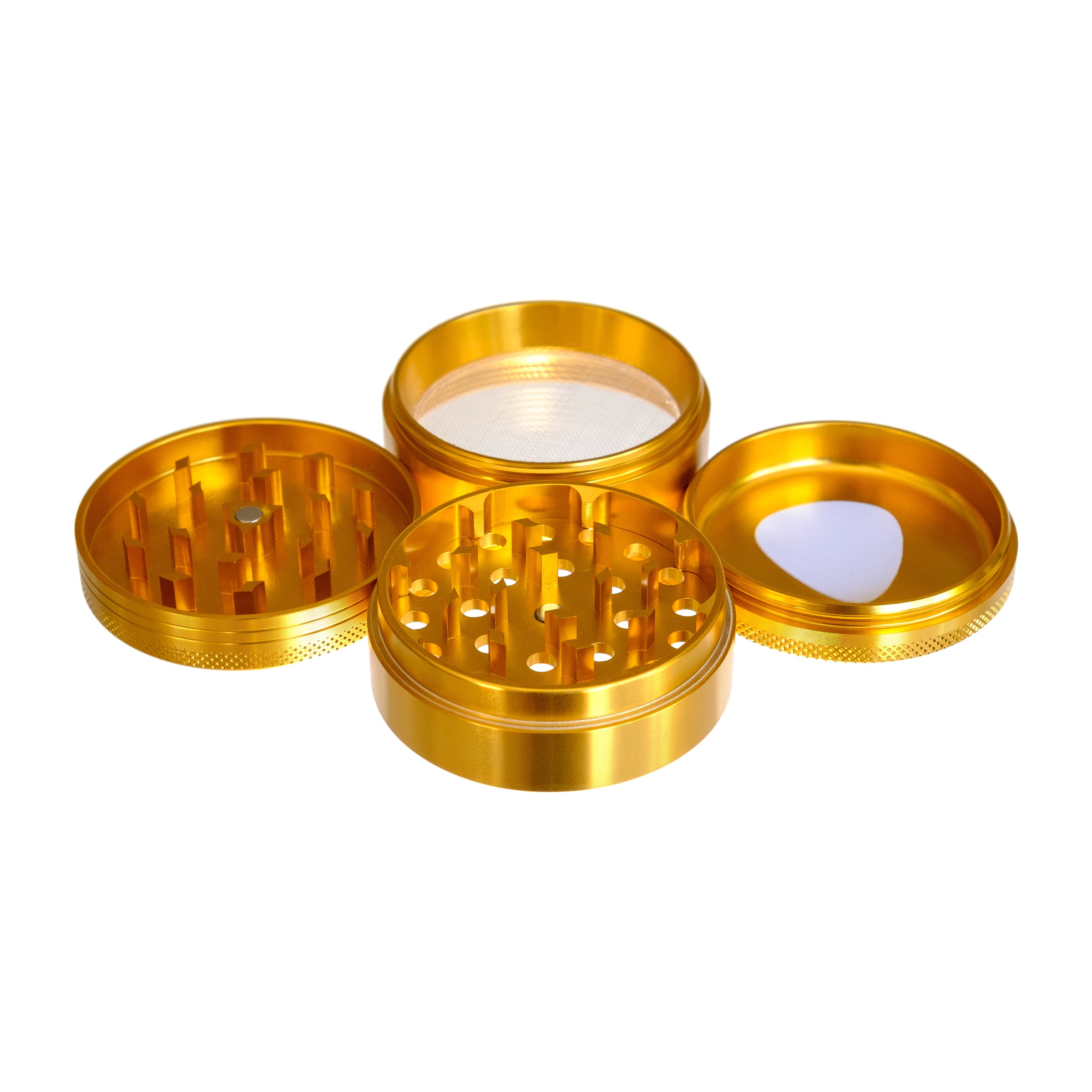 Grinder Aluminum 4-Piece 3-Level 2.5", by Sharpstone - Bat Kountry