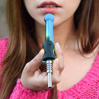 Silicone Nectar Collector w/ Titanium Nail - Bat Kountry