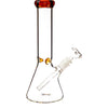 12" Classic Beaker Bong w/ Colored Lip w/ Ice Pinch, by Diamond Glass - Bat Kountry