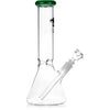 12" Classic Beaker Bong w/ Colored Lip w/ Ice Pinch, by Diamond Glass - Bat Kountry