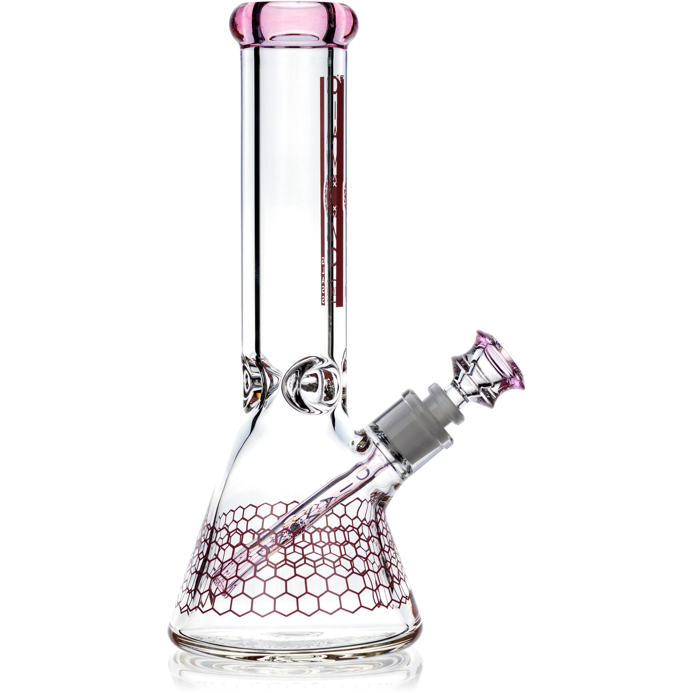 12" Heavy Super Thick 9mm Beaker Bong w/ Ice Pinch, by Diamond Glass - Bat Kountry