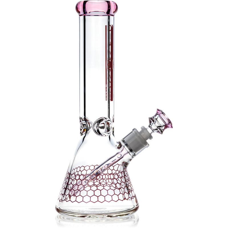 12" Heavy Super Thick 9mm Beaker Bong w/ Ice Pinch, by Diamond Glass - Bat Kountry