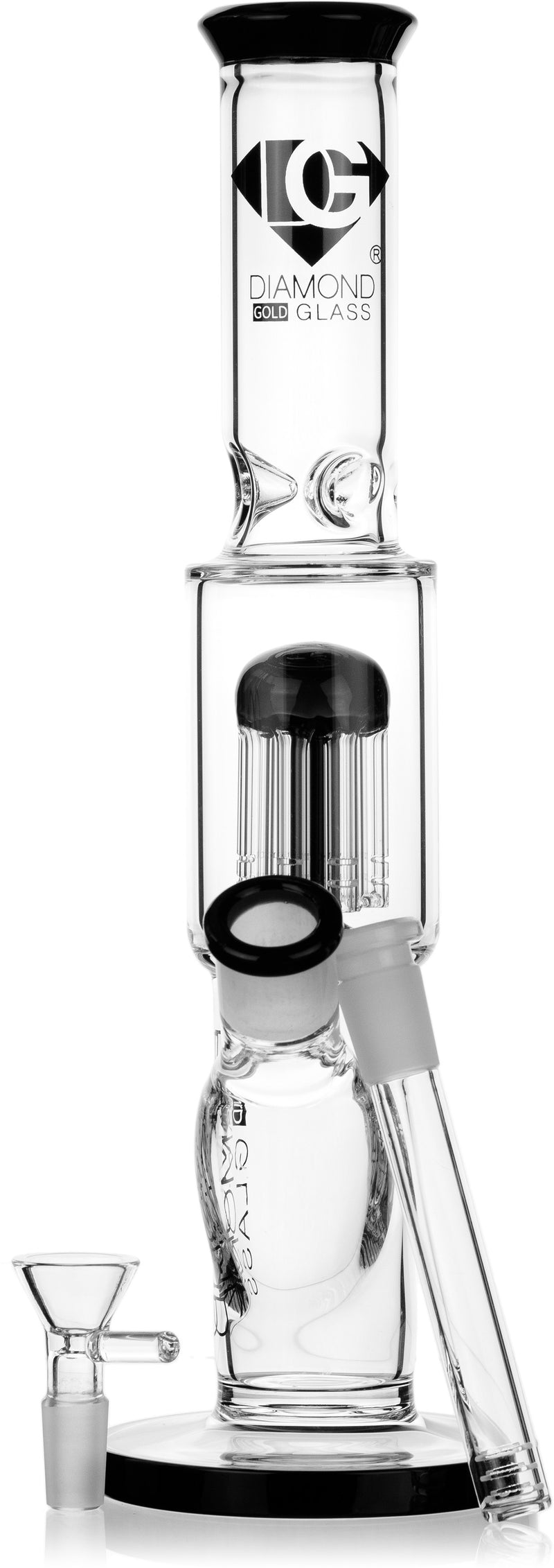*12" Bong, by Diamond Glass - Bat Kountry