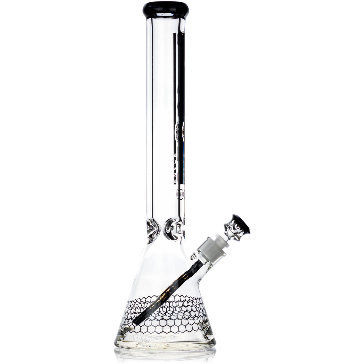 18" Heavy Super Thick 9mm Beaker Bong w/ Ice Pinch, by Diamond Glass - Bat Kountry