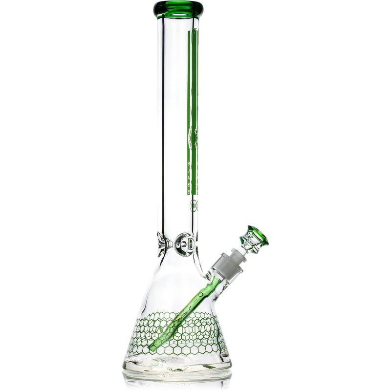18" Heavy Super Thick 9mm Beaker Bong w/ Ice Pinch, by Diamond Glass - Bat Kountry