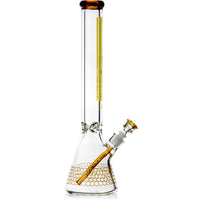 18" Heavy Super Thick 9mm Beaker Bong w/ Ice Pinch, by Diamond Glass - Bat Kountry