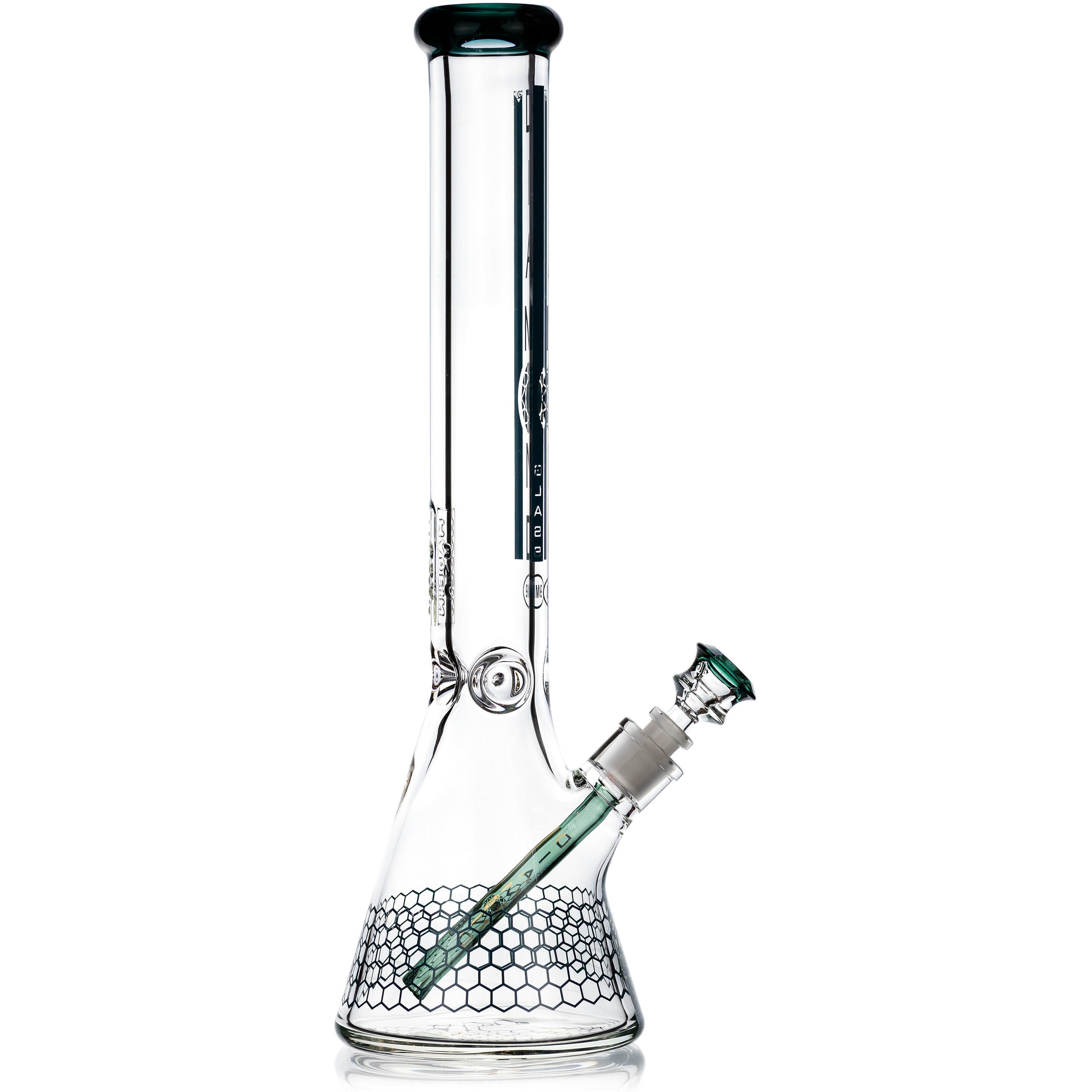 18" Heavy Super Thick 9mm Beaker Bong w/ Ice Pinch, by Diamond Glass - Bat Kountry